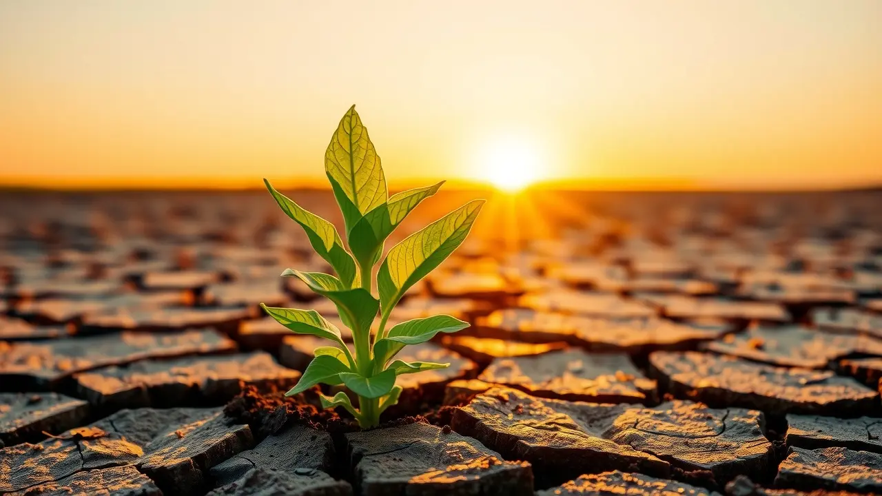 Planta crescendo simbolizando desenvolvimento