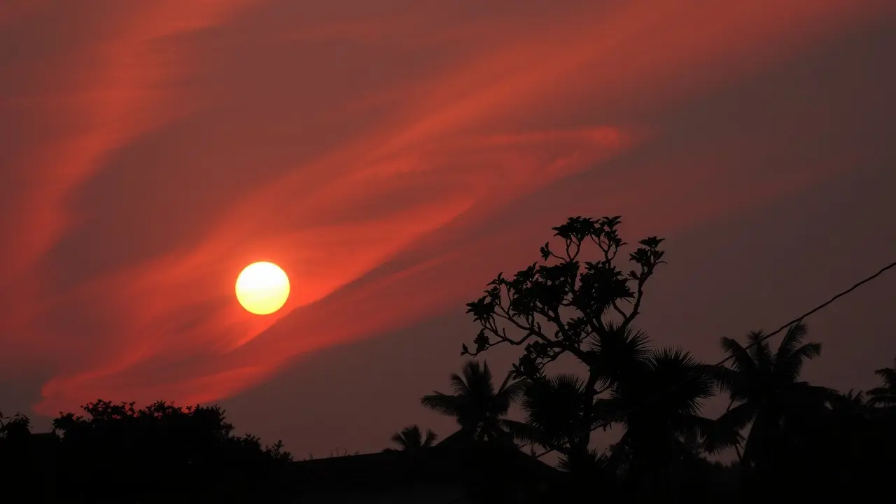 Céu ao entardecer simbolizando um desfecho