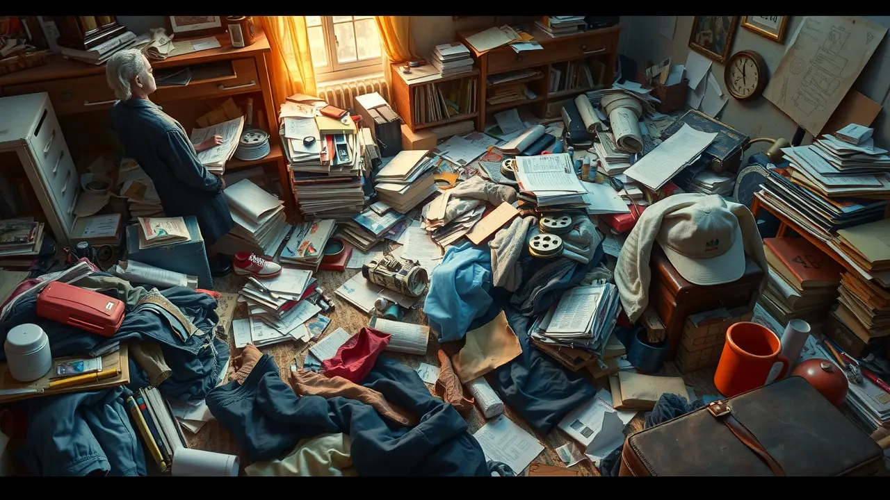 O Significado Profundo de Sonhar com Desorganização Quarto caótico simbolizando desorganização
