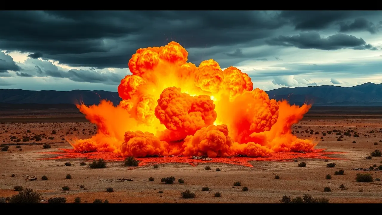 Significado de Sonhar com Detonador: Descubra as Mensagens Ocultas Explosão dramática simbolizando sonhos com detonador