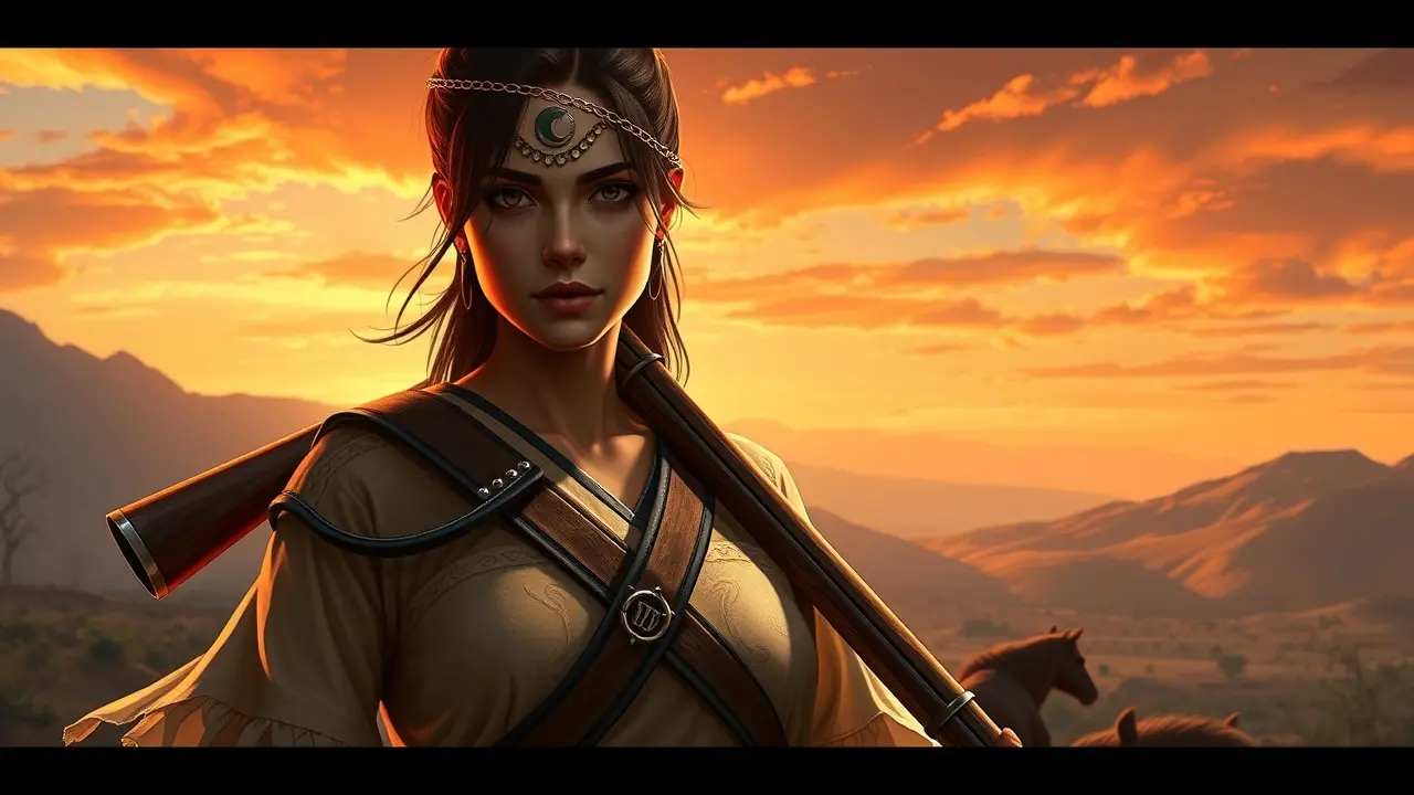 Sonhar com Diadorim: Descubra os Significados e Interpretações Diadorim no sertão, pintura digital.