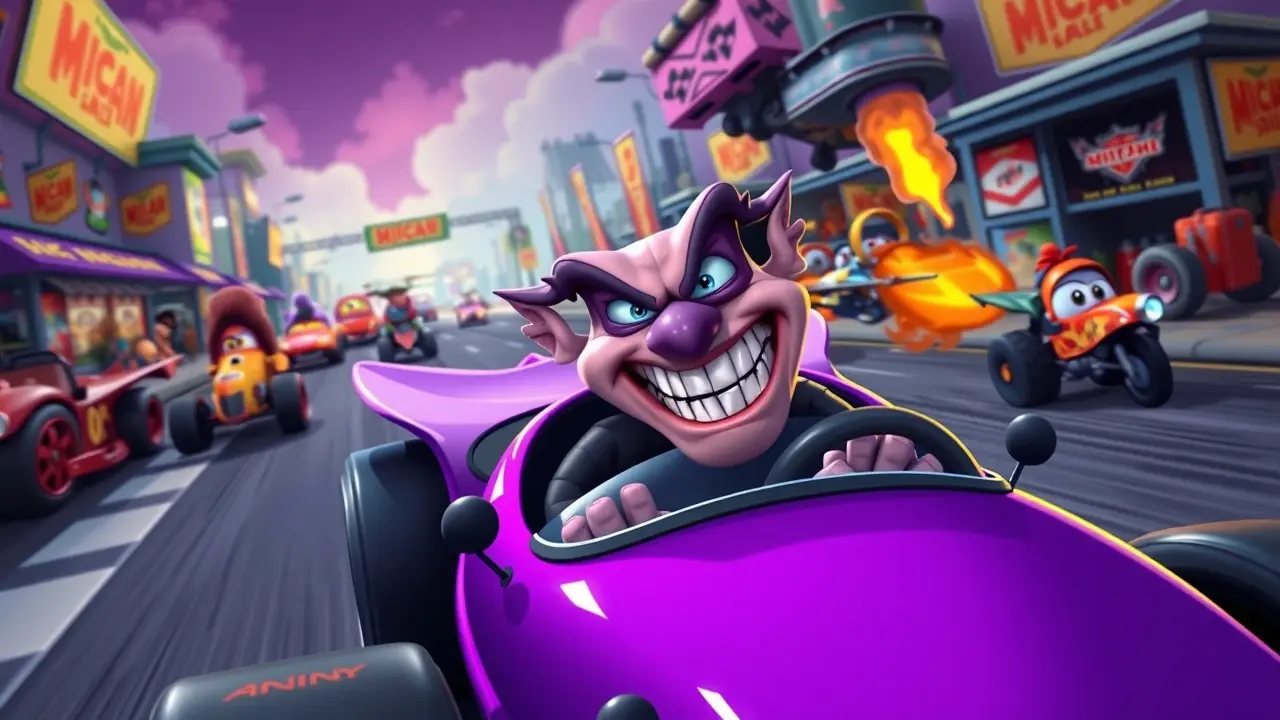 Dick Vigarista sorrindo maldosamente