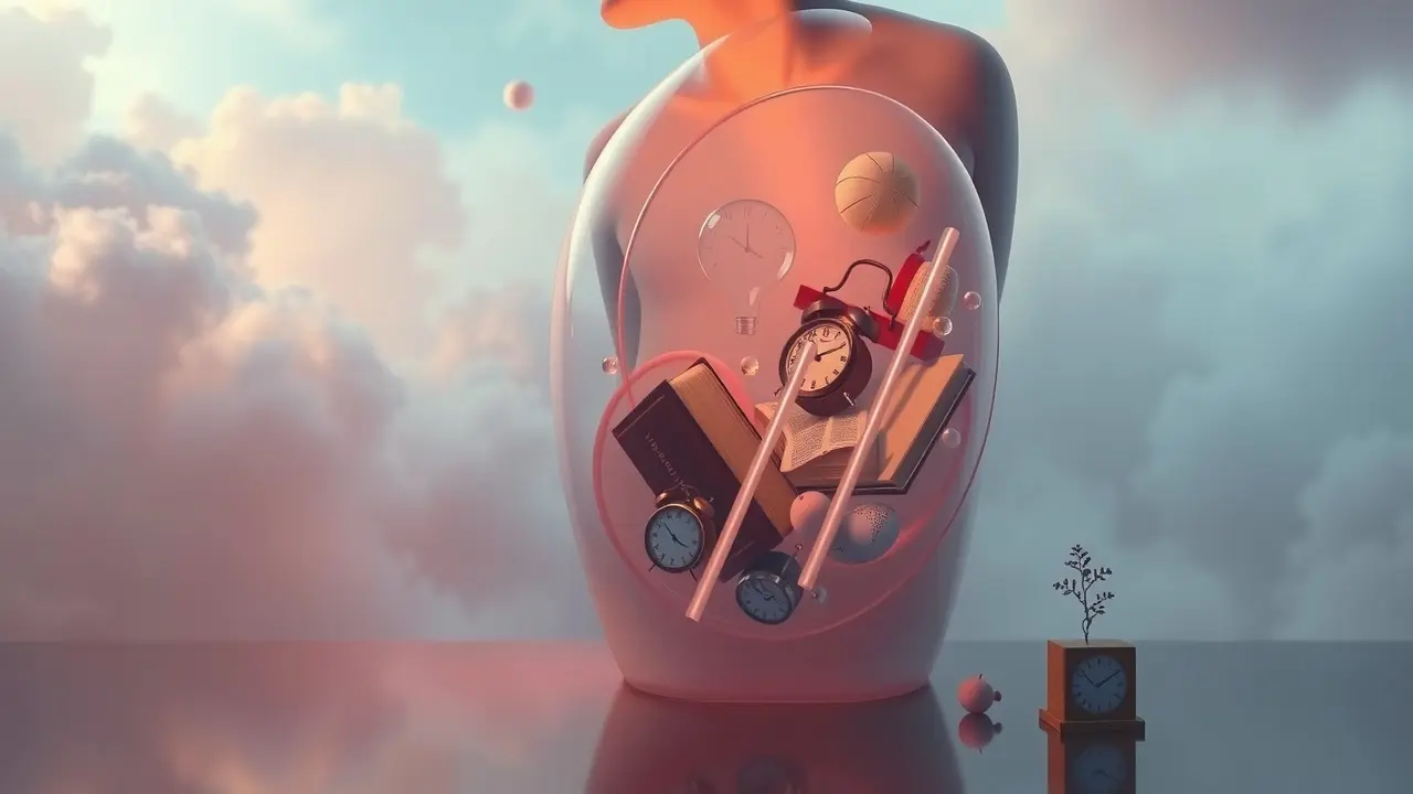 Sonhar com Digestão: Descubra os Significados Ocultos! Ilustração onírica de digestão