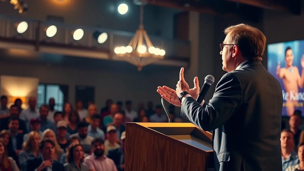 Sonhar com Discurso: Descubra o Significado e as Mensagens Ocultas Pessoa discursando em público com confiança.