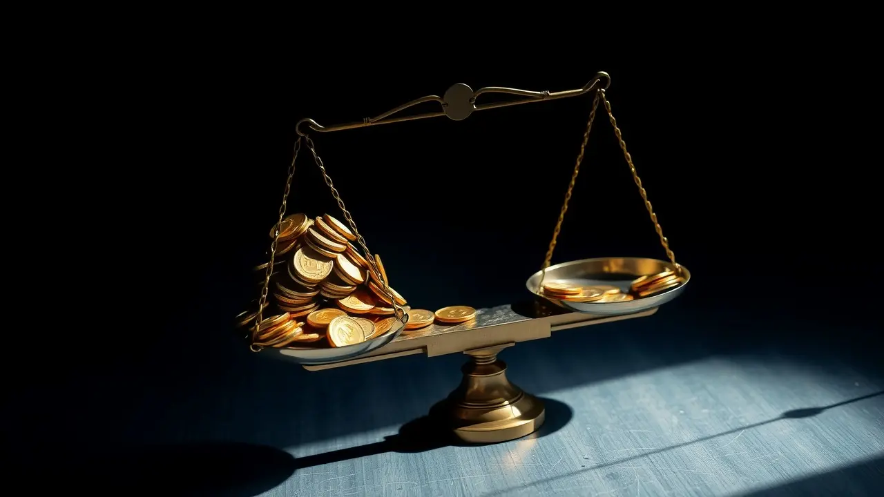 Sonhar com Disparidade: Desvendando os Significados Ocultos Balança desequilibrada simbolizando disparidade.