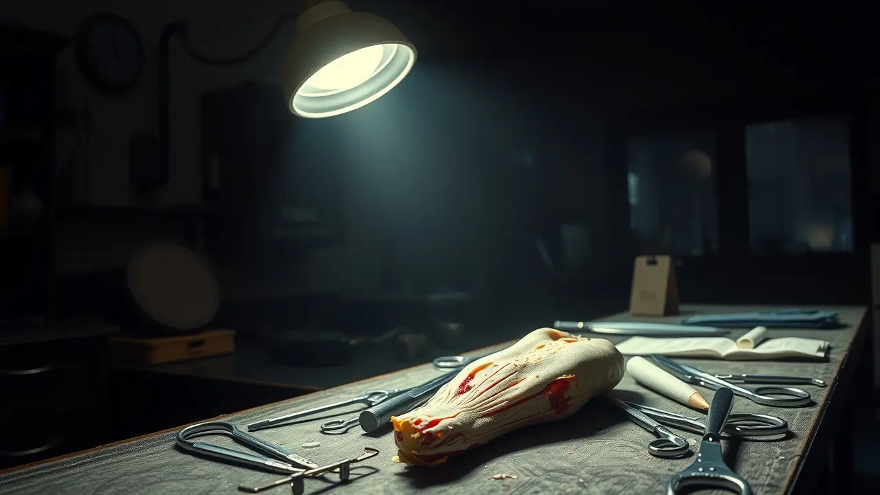 Dissecação em laboratório antigo