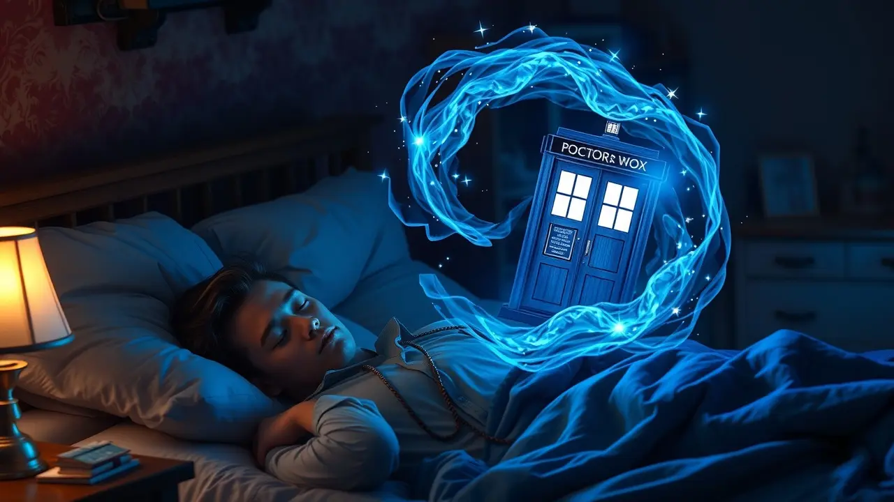 Significado de Sonhar com Doctor Who: Uma Jornada Através do Tempo e da Imaginação Pessoa sonhando com a TARDIS do Doctor Who