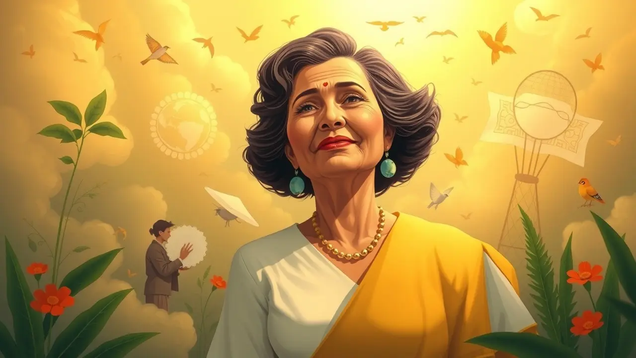 Sonhar com Dona Canô: Decifre os Significados Ocultos Ilustração de Dona Canô em um sonho