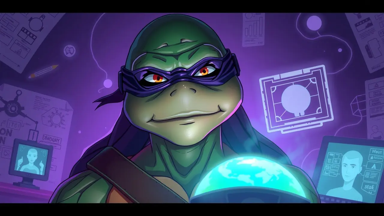 Sonho com Donatello simboliza inteligência e criatividade