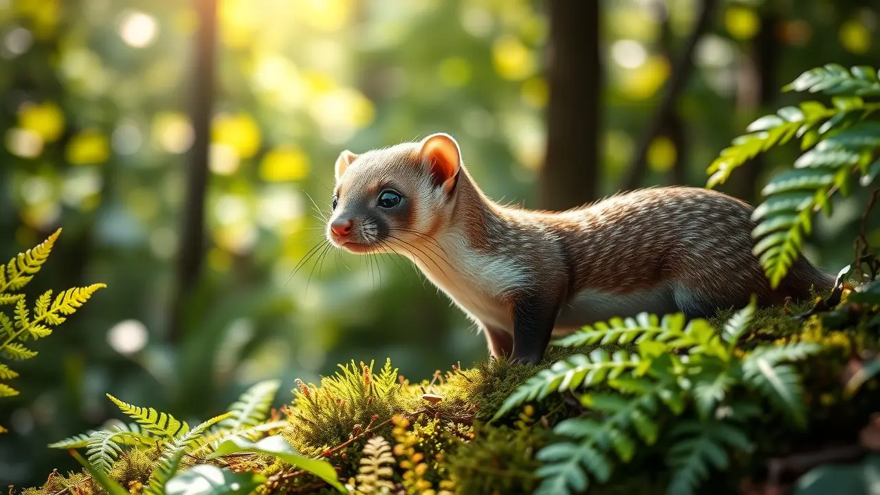Sonhar com Doninha: Descubra os Significados e Simbolismos! Doninha na natureza representando sonhos.