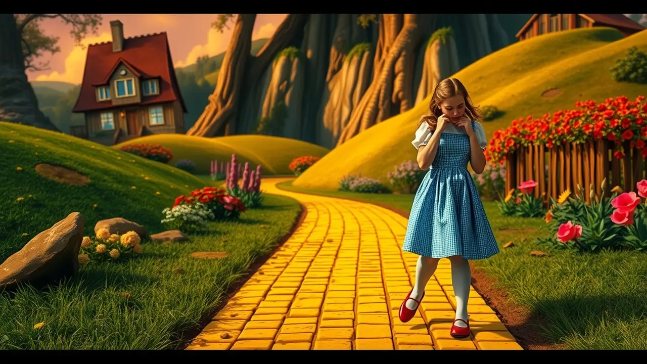 Sonhar com Dorothy Gale: Descubra os Significados Ocultos Dorothy Gale no caminho de tijolos amarelos