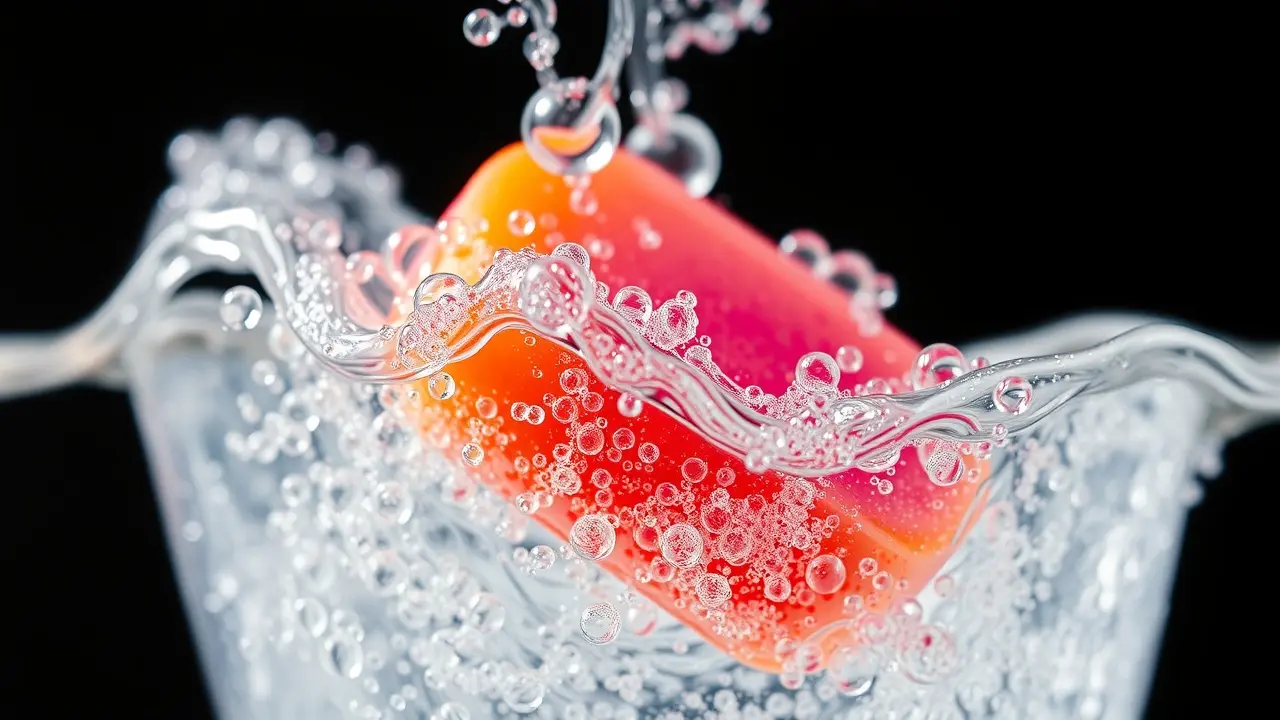 Comprimido efervescente se dissolvendo