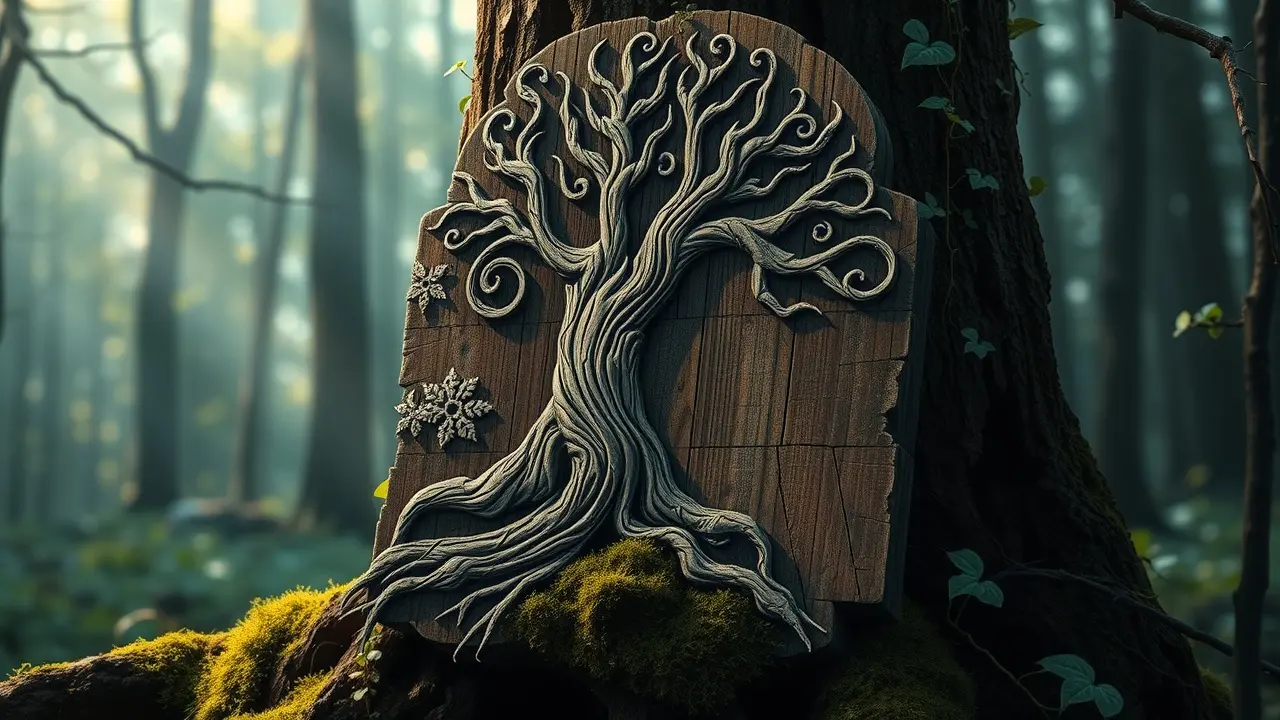 Runa Eihwaz representando força e proteção