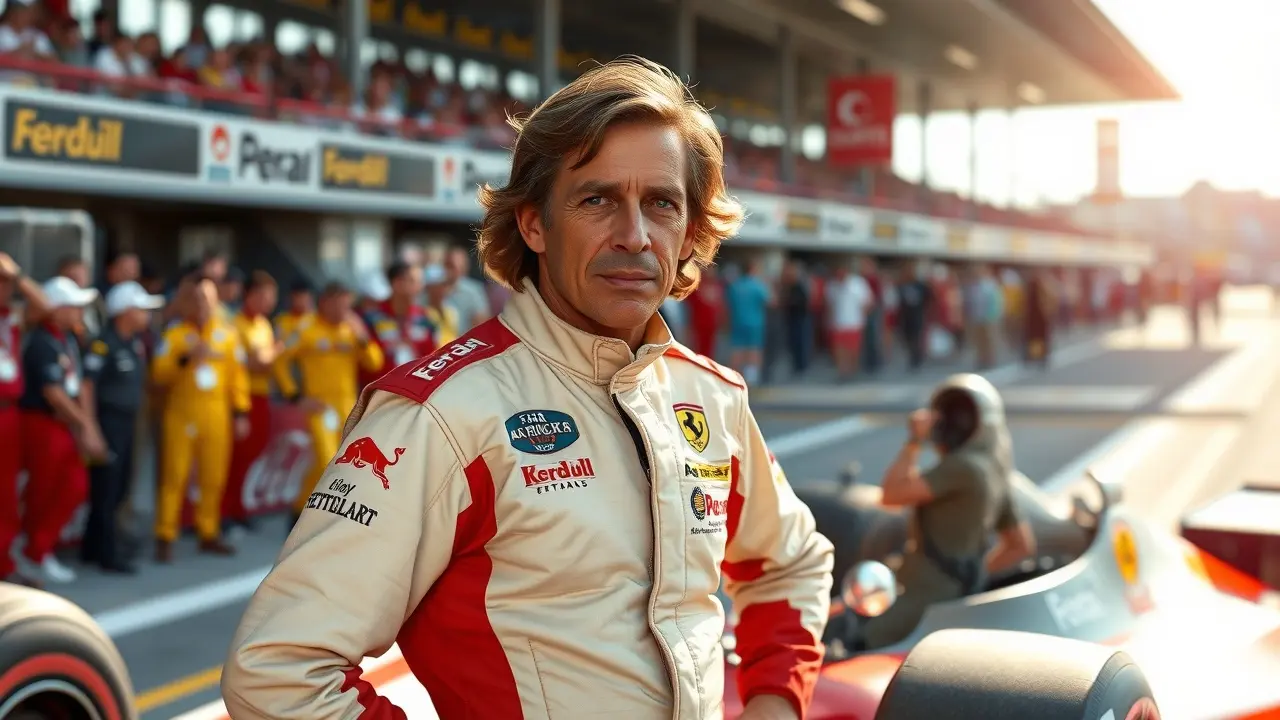 Significado de Sonhar com Emerson Fittipaldi: Interpretações e Simbolismos Emerson Fittipaldi ao lado de seu carro de Fórmula 1.