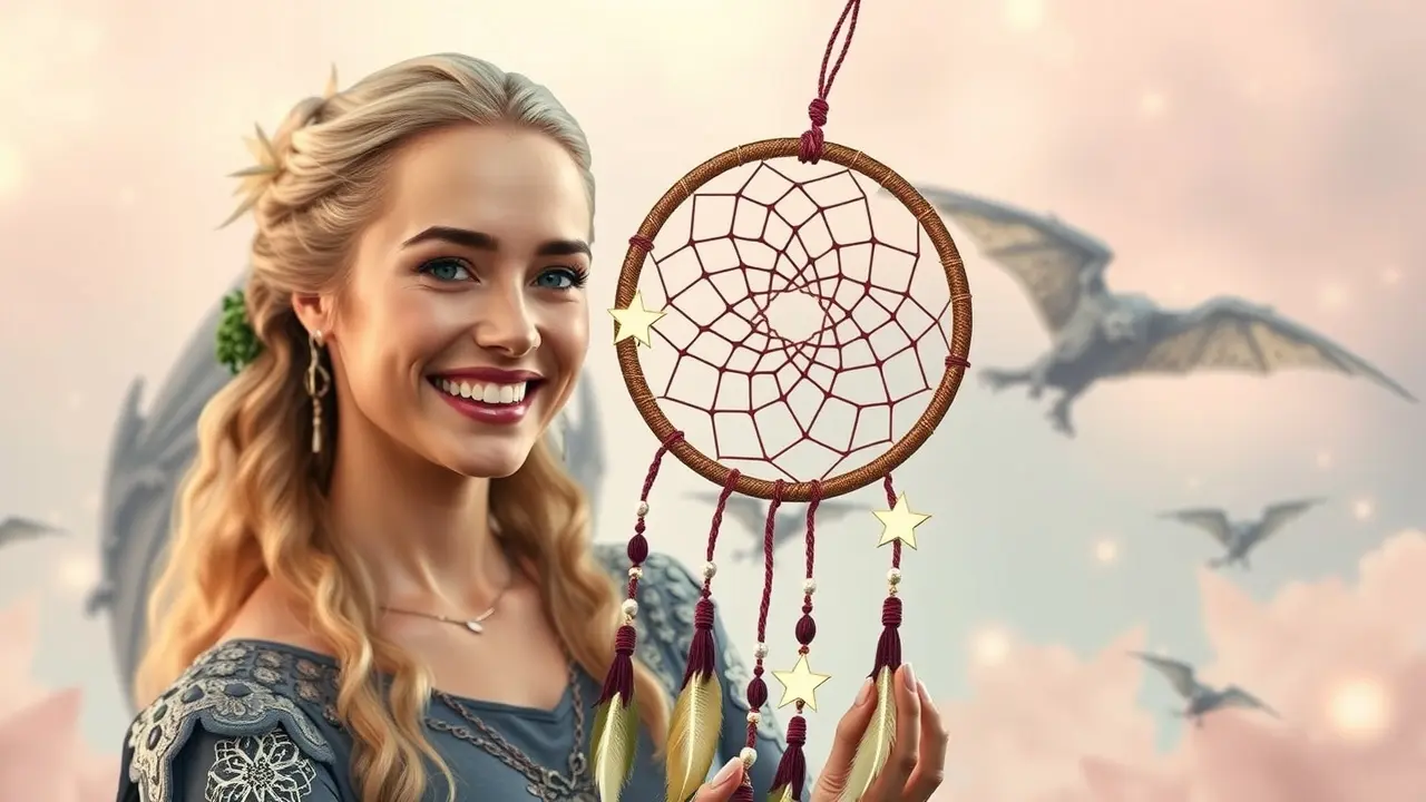 Emilia Clarke sorrindo com filtro dos sonhos