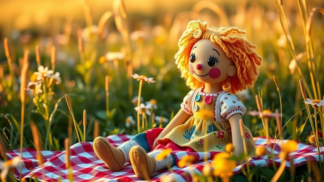 Emília, a boneca de pano do Sítio do Picapau Amarelo.