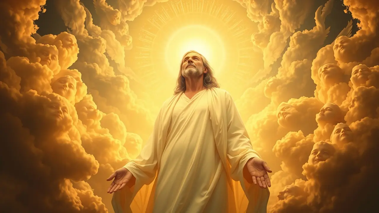 Enoque ascendendo ao céu em sonho