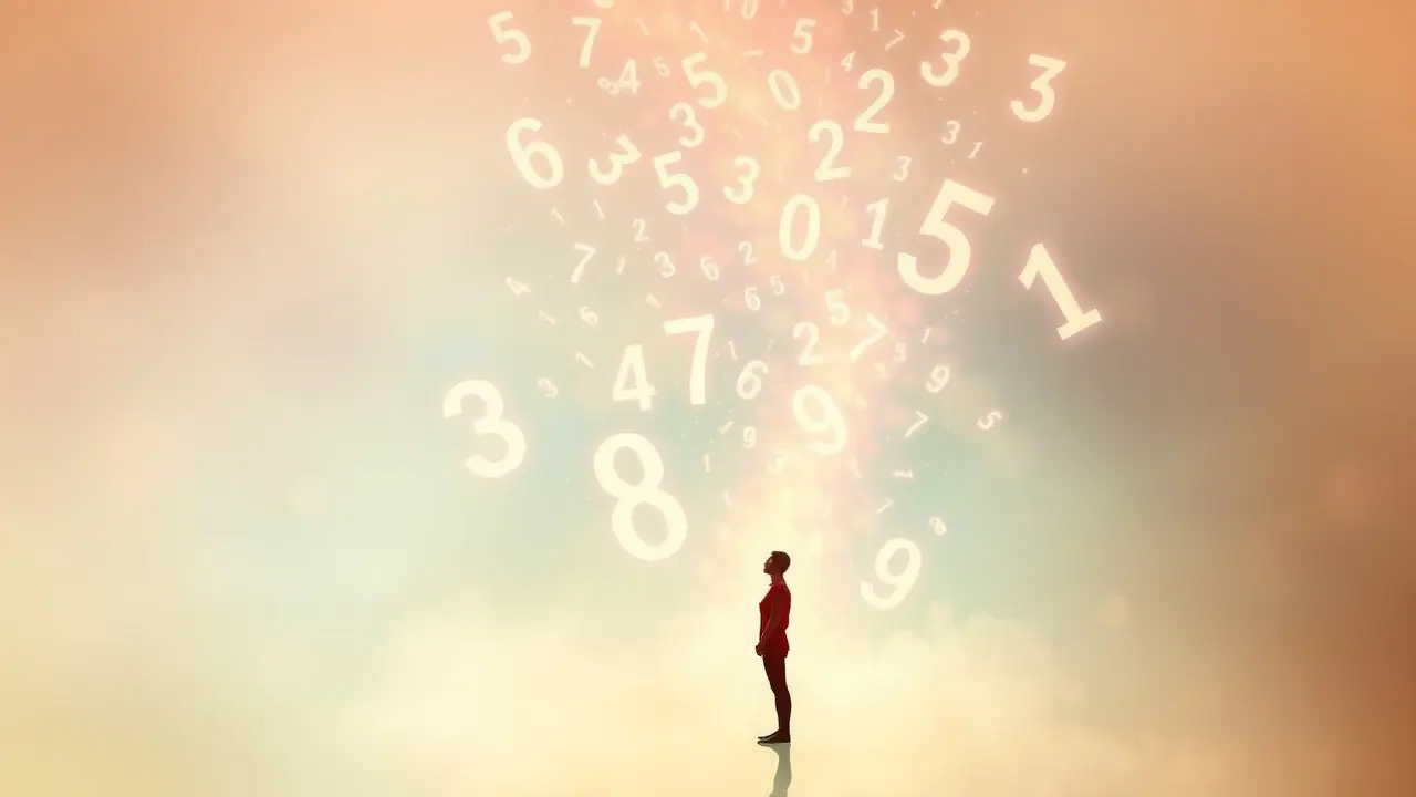 Sonhar com Enumeração: Descubra o Significado e as Mensagens Ocultas Homem absorvendo energia numérica em sonho.