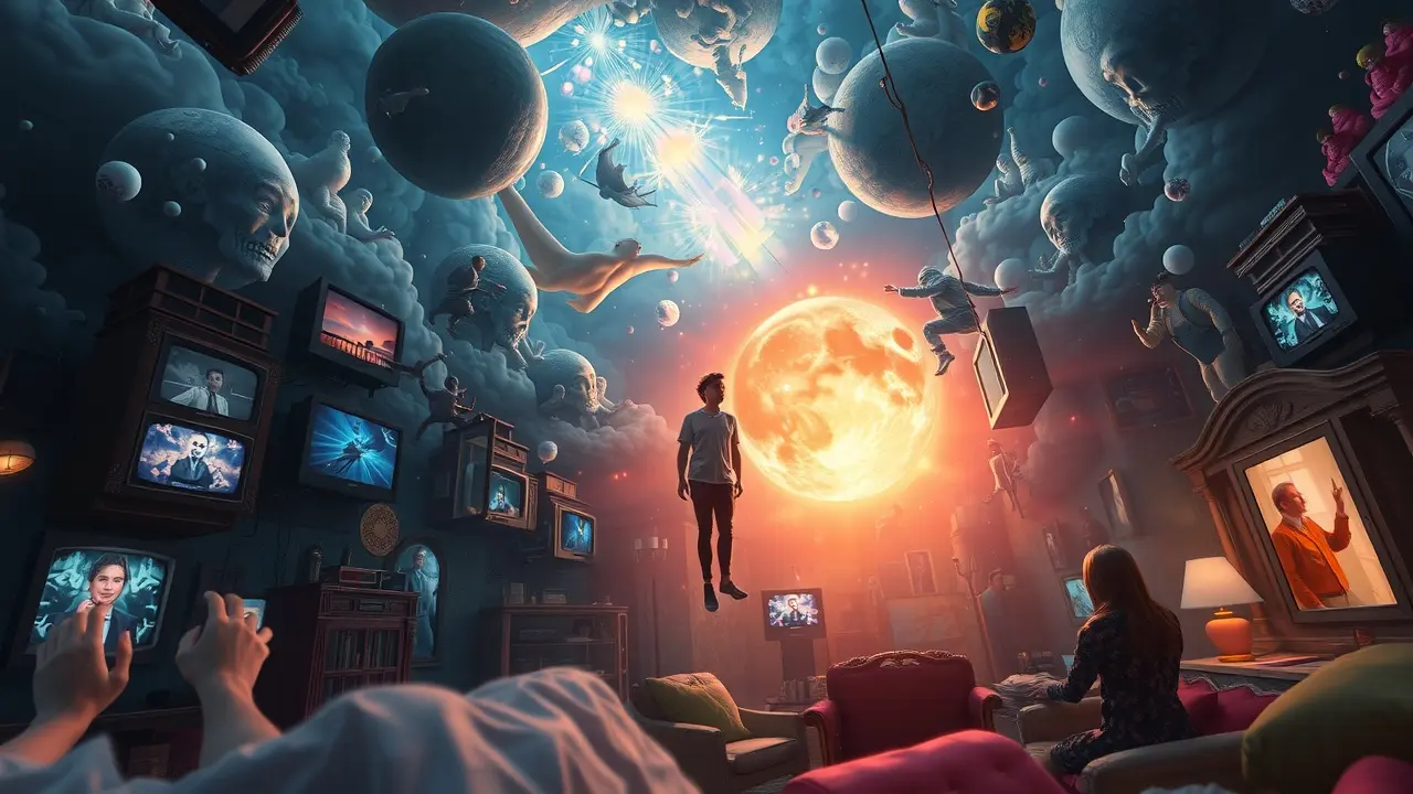 Sonhar com Episódio: Descubra os Significados e Interpretações Pessoa contemplando cenas oníricas de episódios diversos.