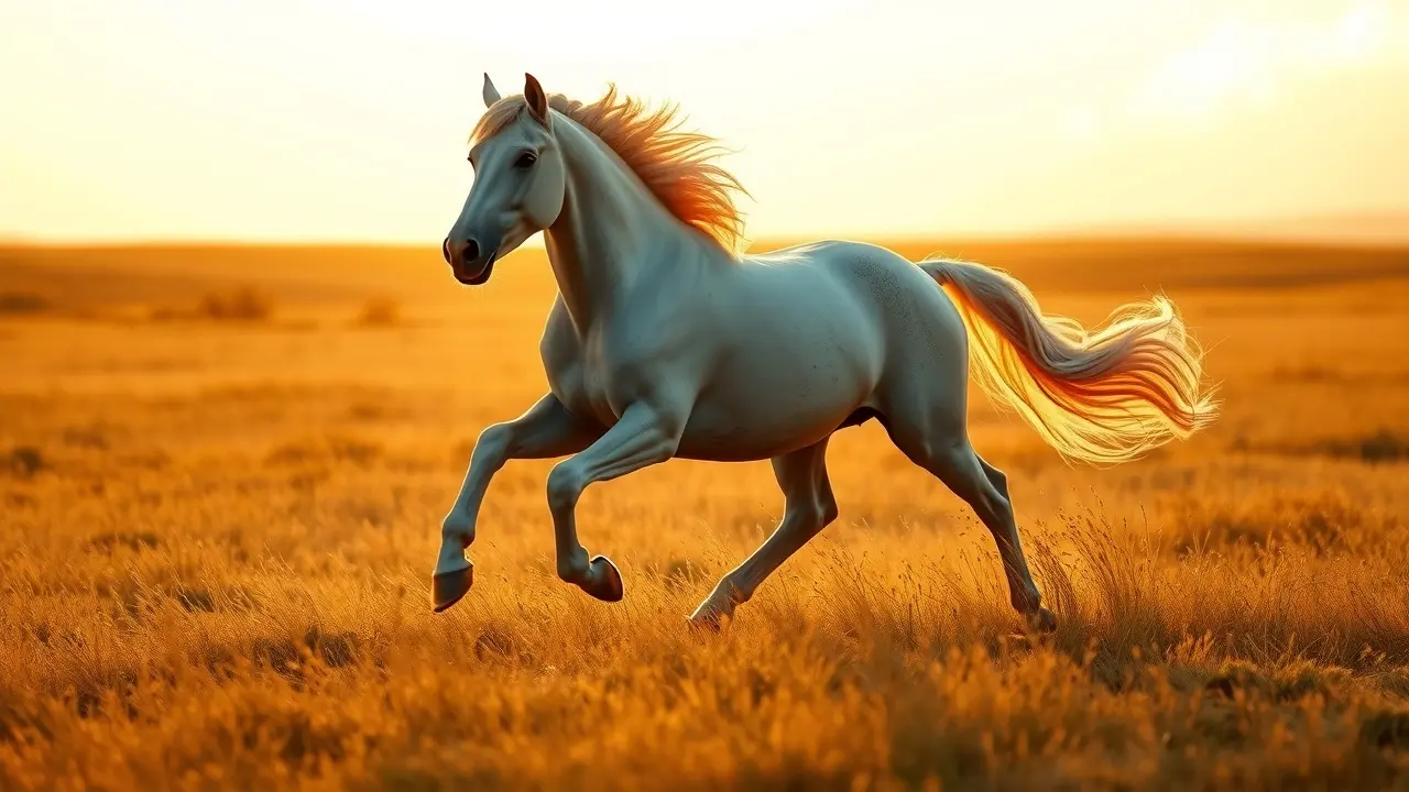 Sonhar com Equitação: Descubra os Significados Ocultos Cavalo branco correndo livremente