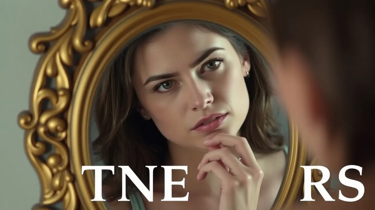 Sonhar com Espelho: Descubra os Significados Ocultos e Suas Implicações Mulher refletindo em espelho antigo