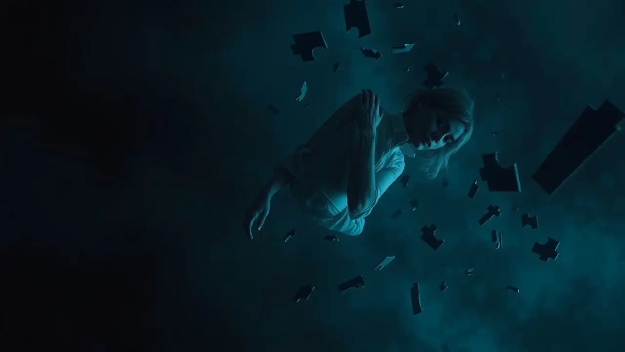 Sonhar com Esquadrejamento: Descubra o Significado e as Interpretações Ilustração abstrata de fragmentação onírica