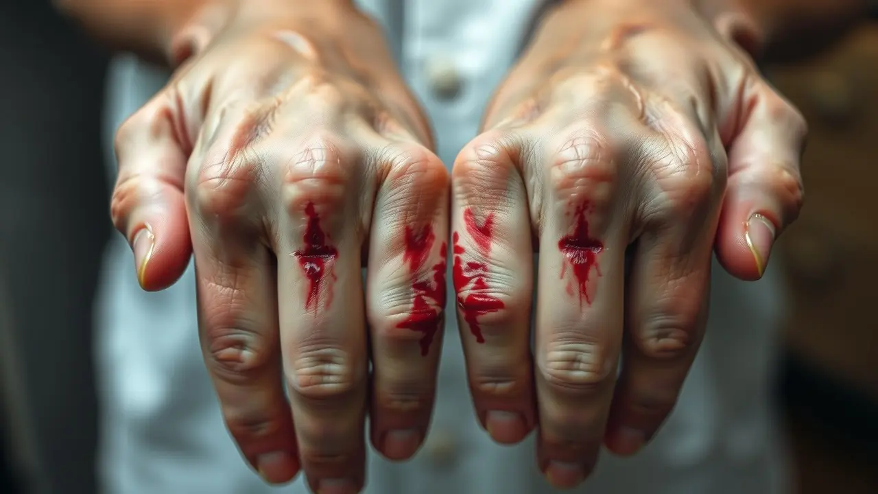 Estigmas nas mãos: sofrimento e espiritualidade