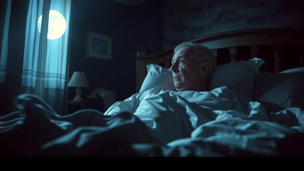 Sonhar com Estremecimento: Descubra o Significado Oculto Pessoa assustada acorda com um estremecimento.