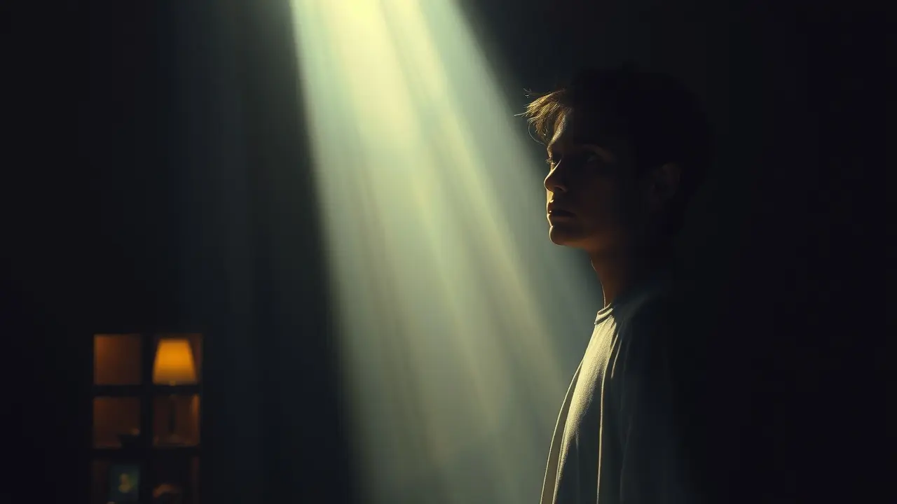 Significado de Sonhar com Esclarecimento: Desvendando os Mistérios do Inconsciente Pessoa sendo iluminada por forte luz