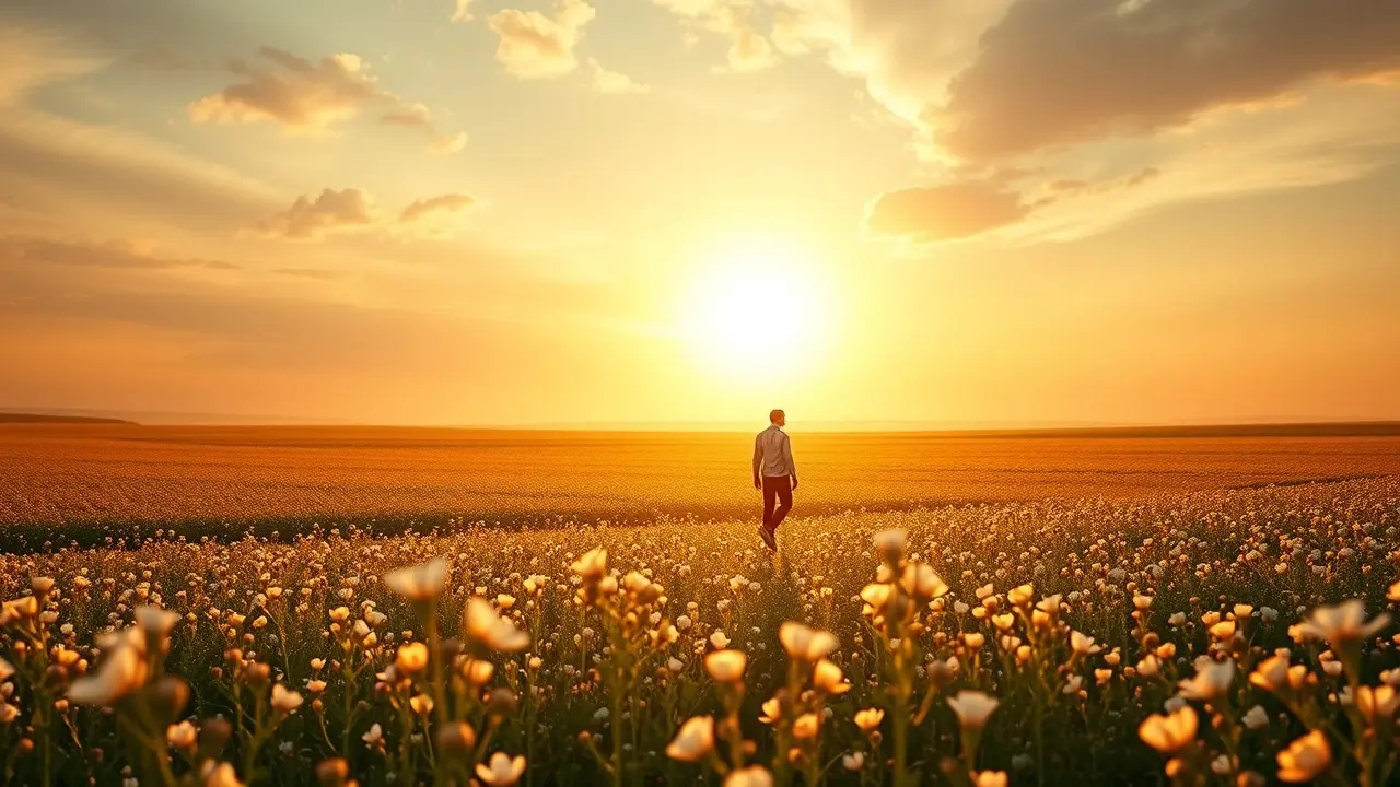Sonhar com Expansão: Descubra os Significados Ocultos Mulher caminhando em direção ao horizonte, representando crescimento pessoal.