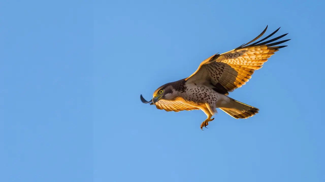 Sonhar com Falcão: Desvende os Significados e Simbolismos! Falcão voando no céu