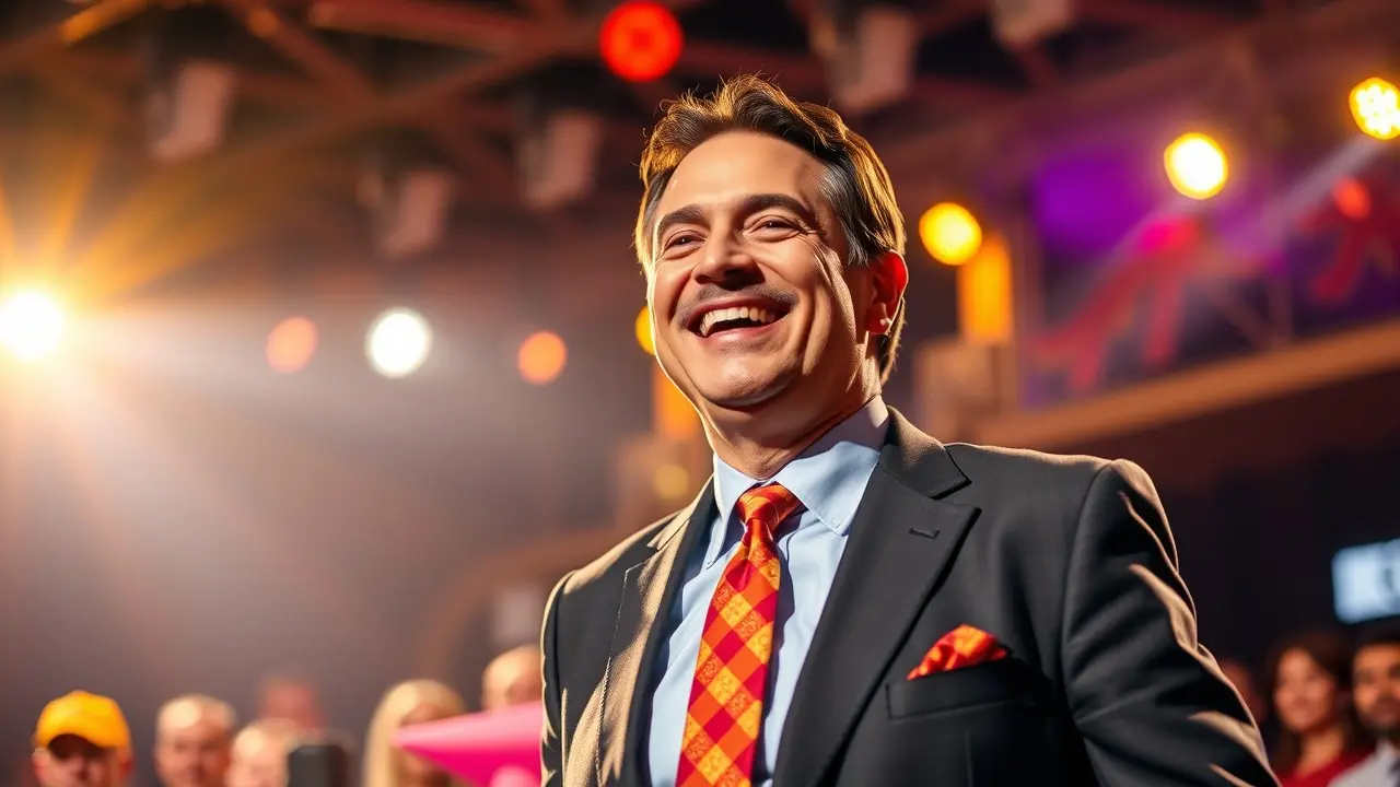 Significado de Sonhar com Fausto Silva: Interpretações e Reflexões Fausto Silva sorrindo no palco, sonho