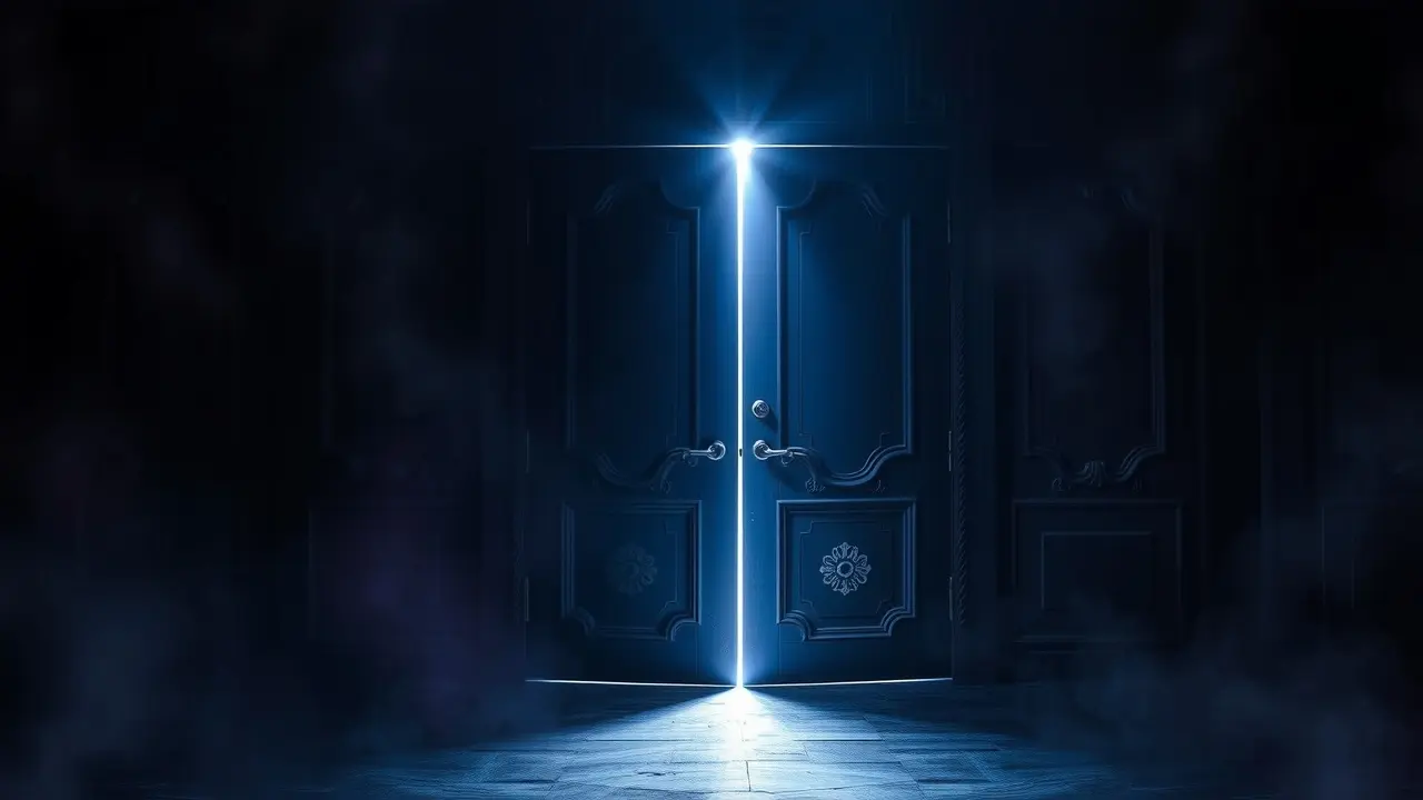 Sonhar com Fechamento: Descubra os Significados e Interpretações Porta de madeira fechando em sonho, simbolizando fim de ciclos.