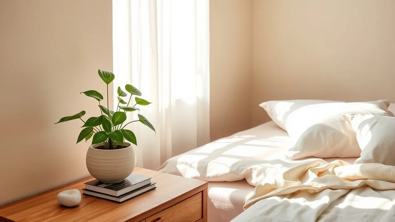 Quarto equilibrado com Feng Shui