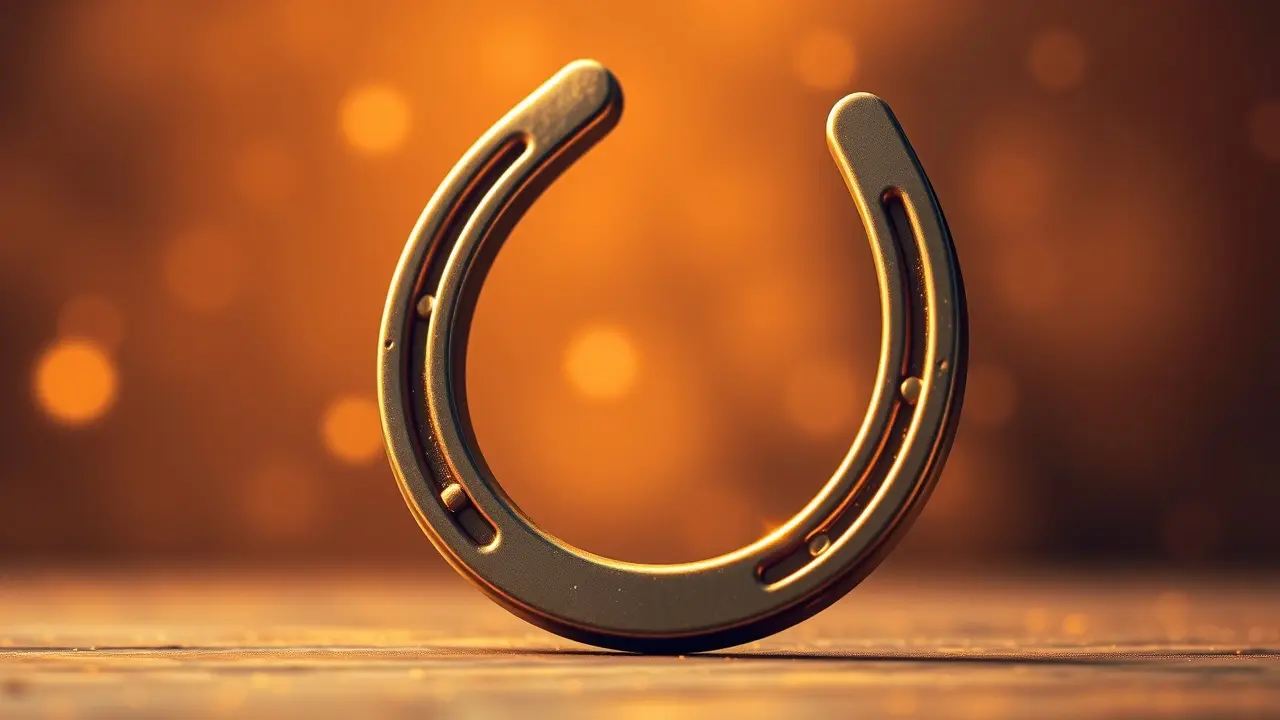 Sonhar com Ferradura: Descubra os Significados e Simbolismos! Ferradura brilhante com aura dourada