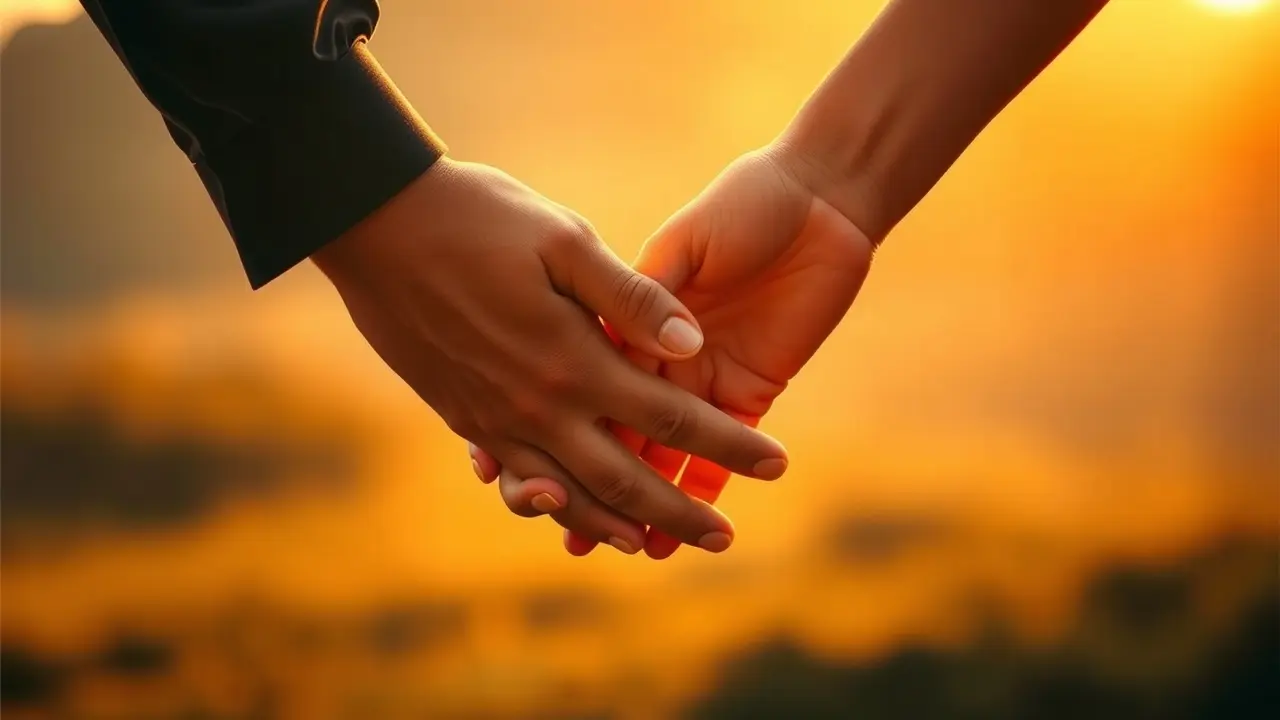 Mãos entrelaçadas simbolizando fidelidade.