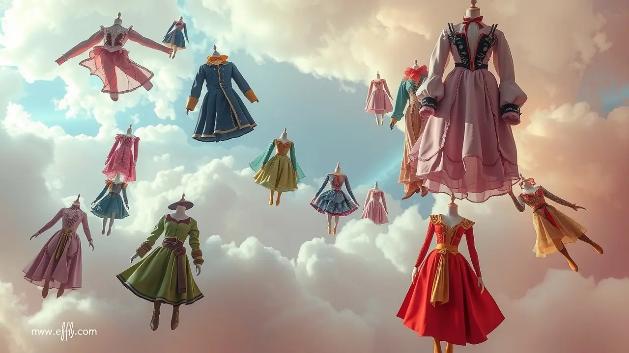 Sonho com figurinos e fantasias coloridas