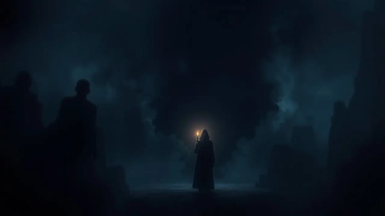 Homem em cena onírica de flagelação