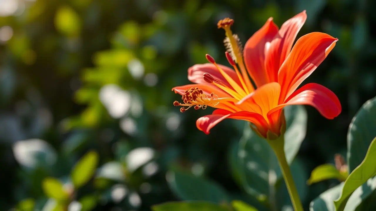 Flor-de-maio exuberante em plena floração.