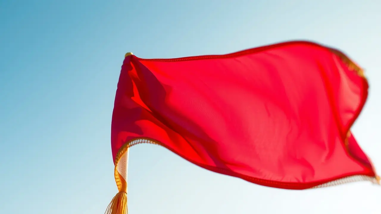 Sonhar com Flâmula: Descubra os Significados e Interpretações Flâmula vermelha tremulando ao vento