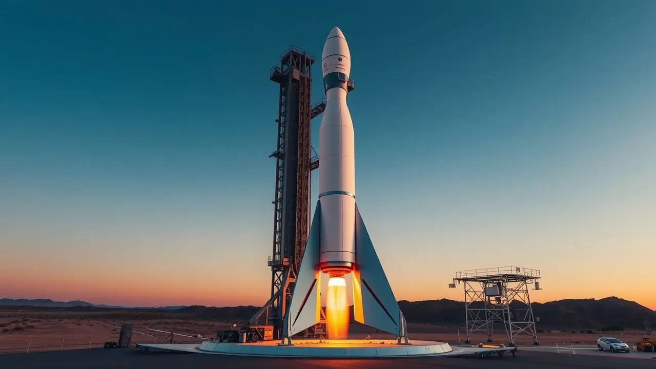 Foguete pronto para decolar