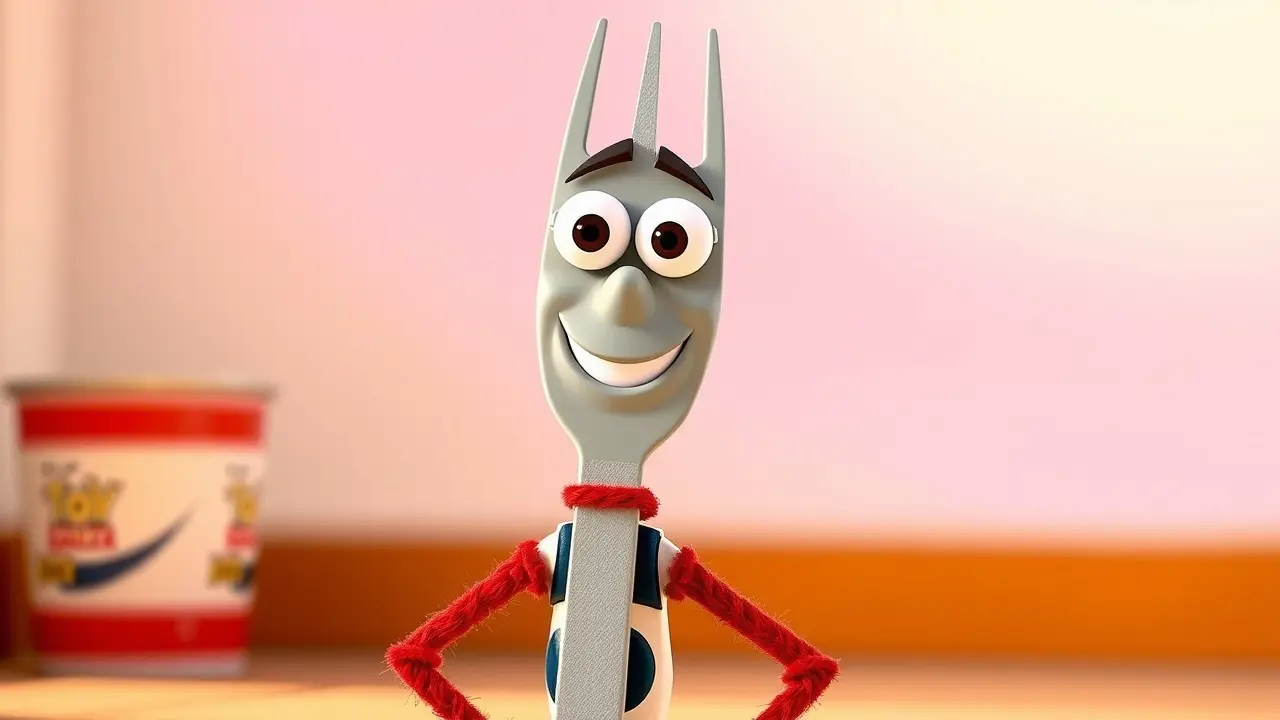 Sonhar com Forky: Descubra os Significados Ocultos Forky de Toy Story 4 sorrindo