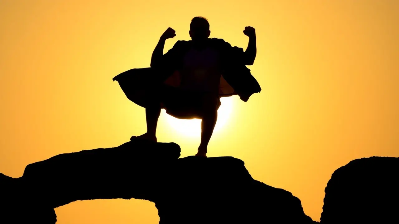 Sonhar com Força: Descubra o Significado e as Mensagens Ocultas Ilustração de pessoa superando obstáculo com força e determinação