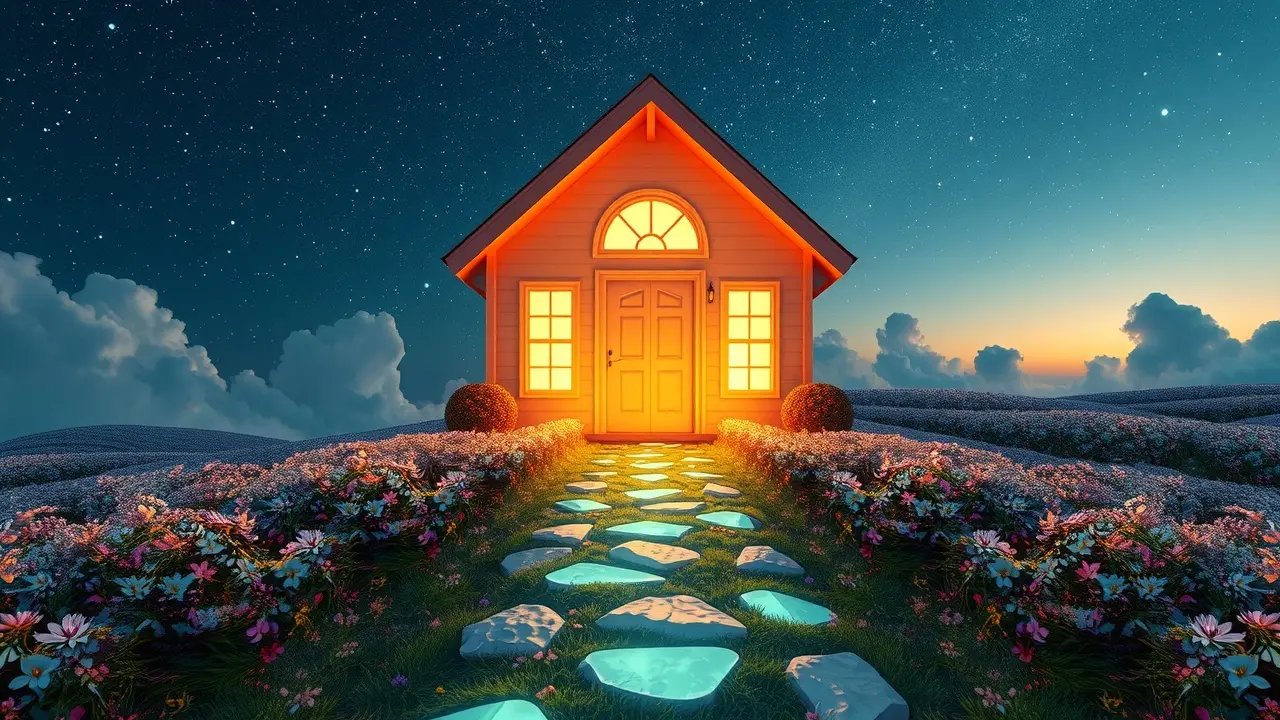 Significado de Sonhar com Frente: Desvendando os Símbolos Sonho com a frente de uma casa iluminada