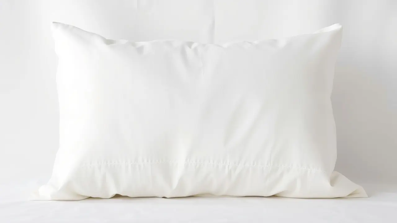 Fronha de travesseiro branca e macia