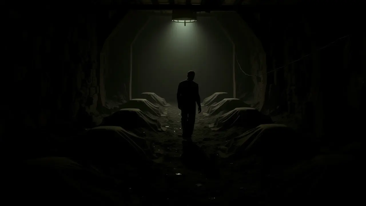 Pessoa cautelosa evitando armadilhas, simbolizando sonhar com furada