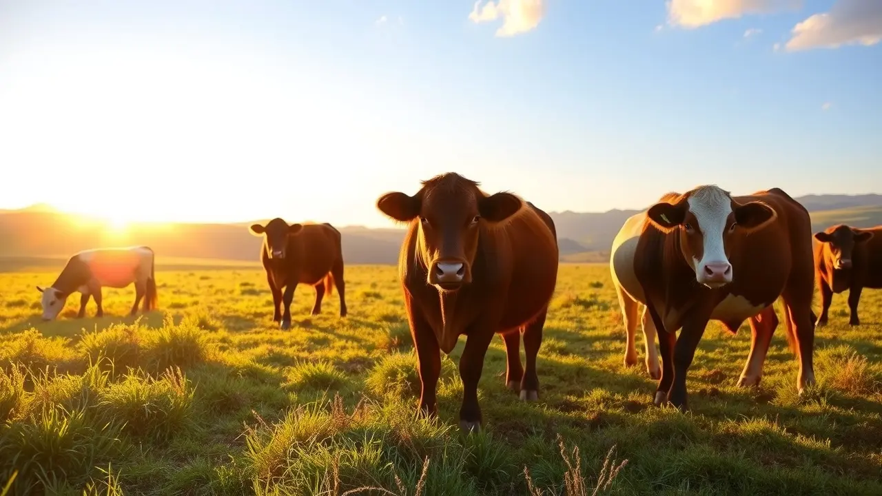 Sonhar com Gado: Descubra os Significados e Interpretações! Gado pastando em campo verde