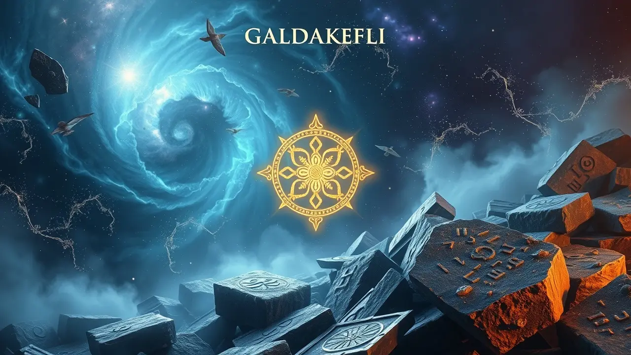 Galdrakefli brilhante em sonho místico.