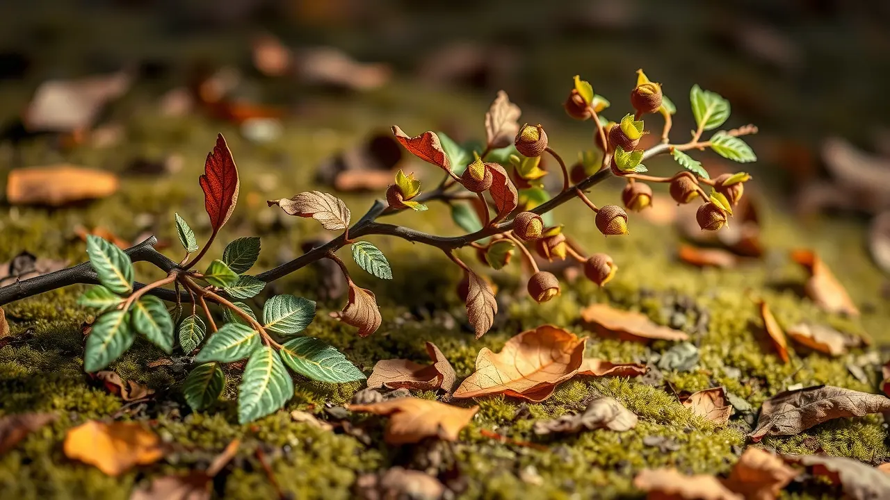 Significado de Sonhar com Galho: Interpretações e Simbolismos Galhos verdes e secos sobre musgo