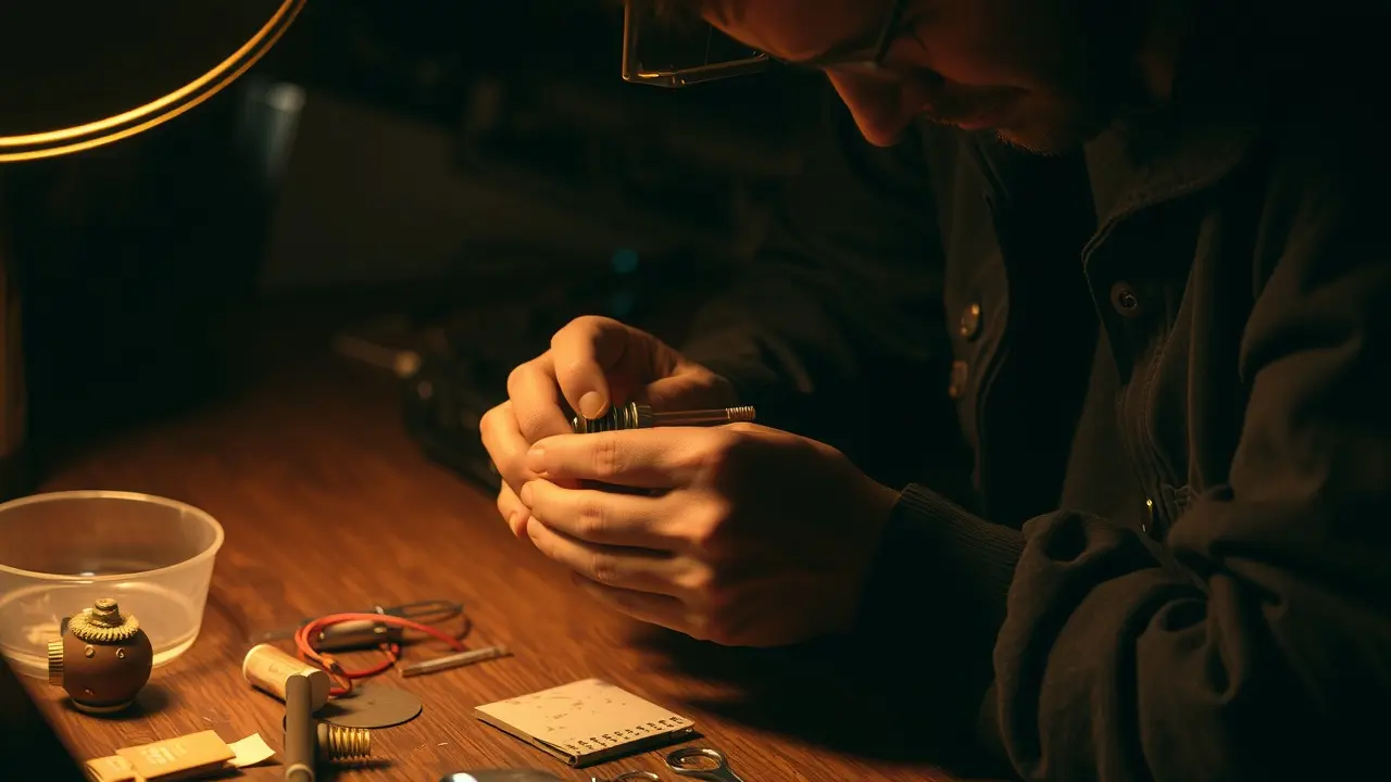 Sonhar com Gambiarra: Desvende os Significados e Interpretações Pessoa fazendo uma gambiarra em um objeto quebrado.